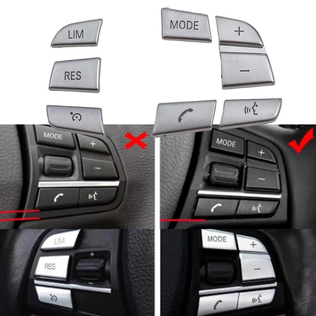 Protect Your Switch Buttons in Style with Car Steering Wheel Switch Button Cover Trim for BMW 5 6 7 Series F10 F07 F06 F01