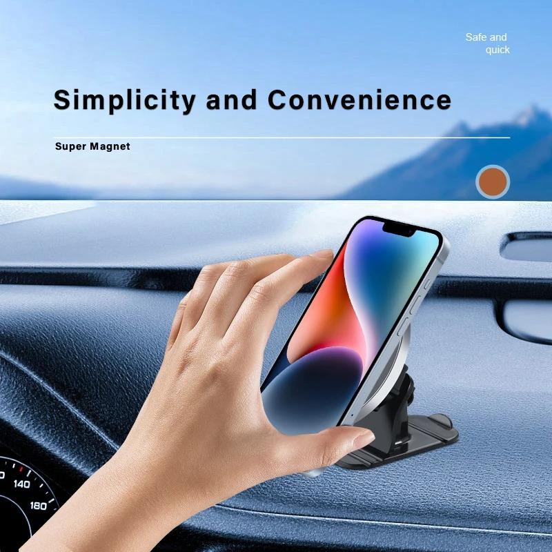 For Magsafe Magnet Mobile Phone Stand for iPhone 14 15 Pro/Max/Plus Samsung 360° Rotation Magnetic Holder Car Dashbroad Bracket