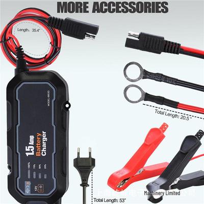 Chargeur de batterie plomb-acide intelligent 12 V pour voiture et moto