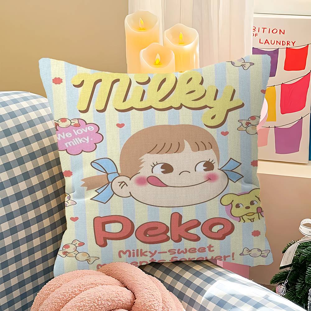 M-mil-ky W-way P-peko-Chan Kuddfodral Kuddöverdrag Dekor Kuddfodral Tryckt Kuddfodral För Soffa