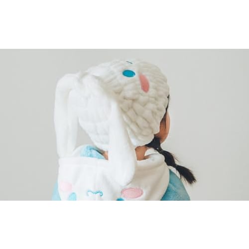 Skater TOC11-A Absorbent, Quick-Drying Towel Cap, Hair Drying Towel, Sanrio Cinnamoroll Design, for Boys and Girls