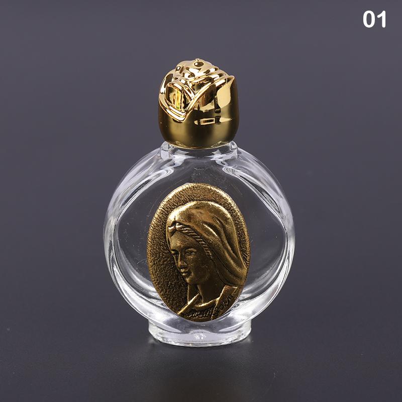 22 typů svěcené vody Ježíšova láhev Láhev náboženského kříže Láhev křesťanské panny Socha Láhev Láhev na svěcenou vodu