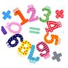 Verarbeitetes Holz Zahl Symbol Kühlschrankmagnet Spielzeug Für Kinder