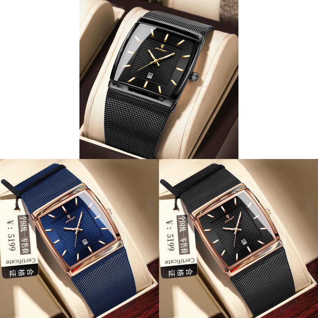 Simplicity Quartz Watch For Men With Luminous Dial And Calendar Function