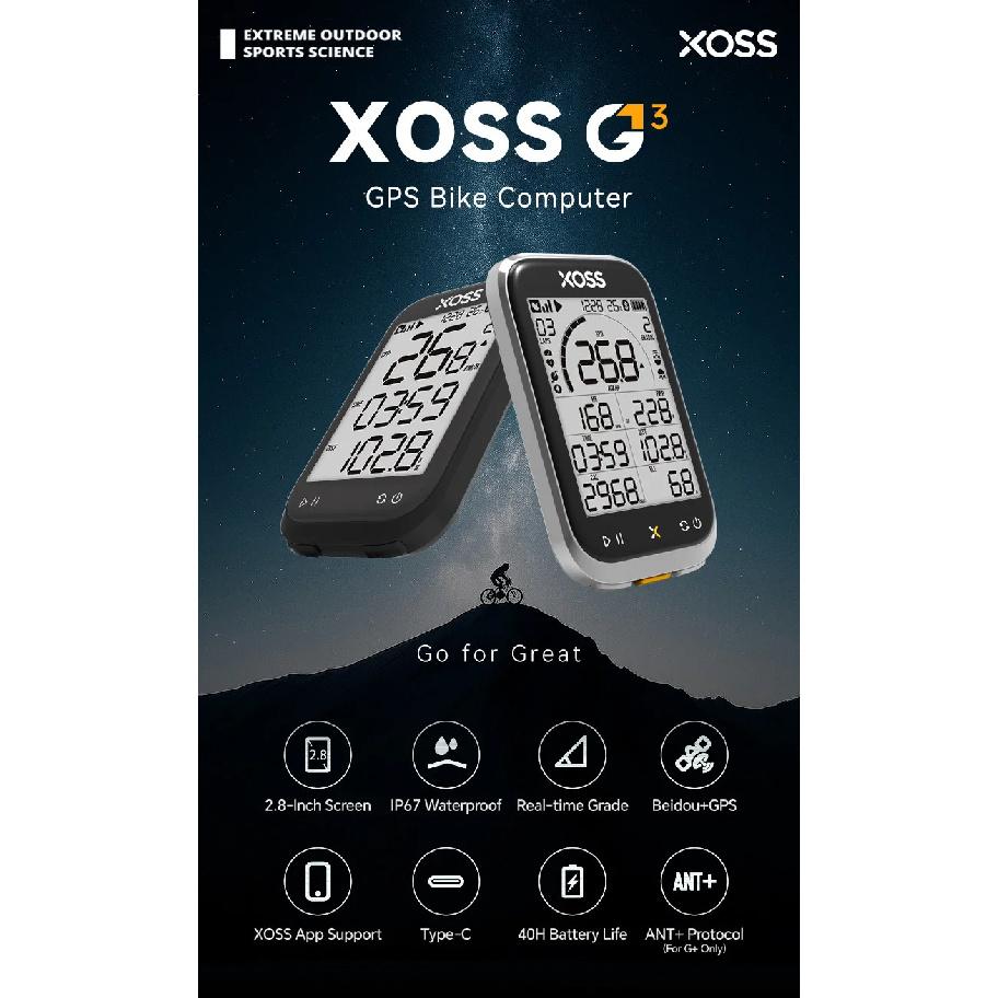 XOSS G3/G3+ GPS Bike Computer G/G+ Gen.3 Power Meter Cadence Speed Bicycle Odometer G3 Plus Waterproof Lights Connection Cycling
