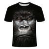 T-shirt da uomo Monkey Gorilla Maglietta a maniche corte con stampa digitale 3D T-shirt estive da uomo