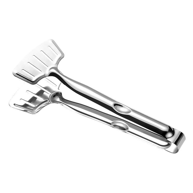 Многофункциональные щипцы для хлеба из нержавеющей стали / Щипцы для стейка / Щипцы для жареного стейка / Щипцы для барбекю Премиум зажим для жареной рыбы Кухонный инструмент серебряный