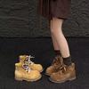 Top layer cowhide women's 2026 autumn and winter new women's high top retro leather women's shoes versatile boots