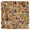 10 30 50 100Pcs Retro Old School Tattoo Style Stickers  Skateboard Car Phone Bike Laptop Luggage Sexy Girl Waterproof Sticker
