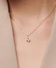 Loveenb [14K Gold] Modern Teardrop Necklace