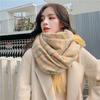 New Winter Colorful Plaid Scarf for Women Korean Version Versatile Autumn and Winter Warm Scarf Shawl High End Trend