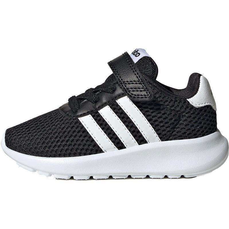 Adidas Lite Racer 3.0 Comfortable Versatile Slip-Resistant Durable Low-Top Walking Shoes Baby Shoes Black White HQ3757