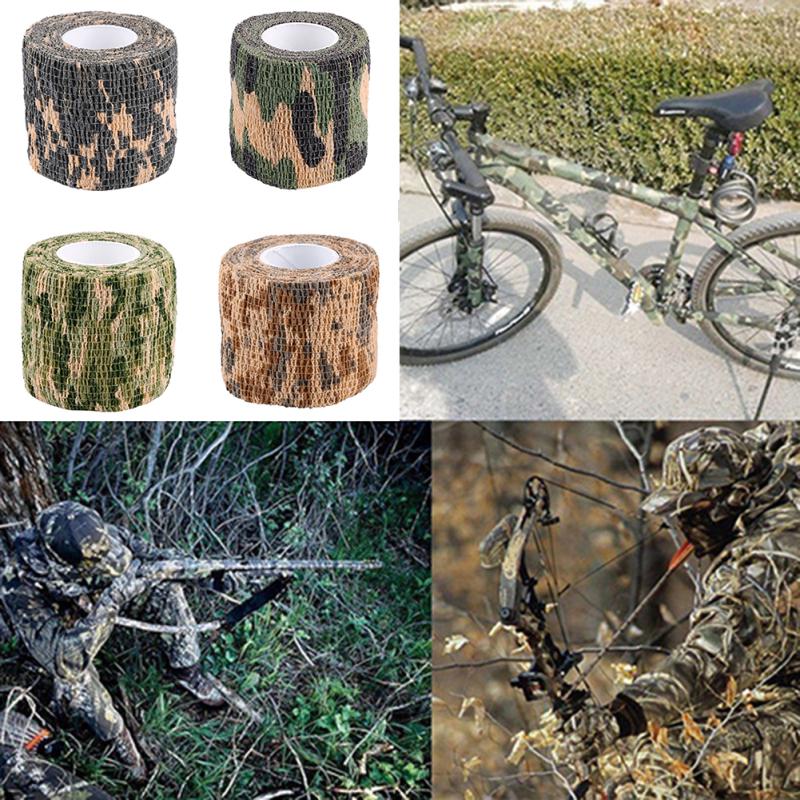 Outdoor Camouflage Tape Retaining Plastic Retractable Non-woven Outdoor Camouflage Tape