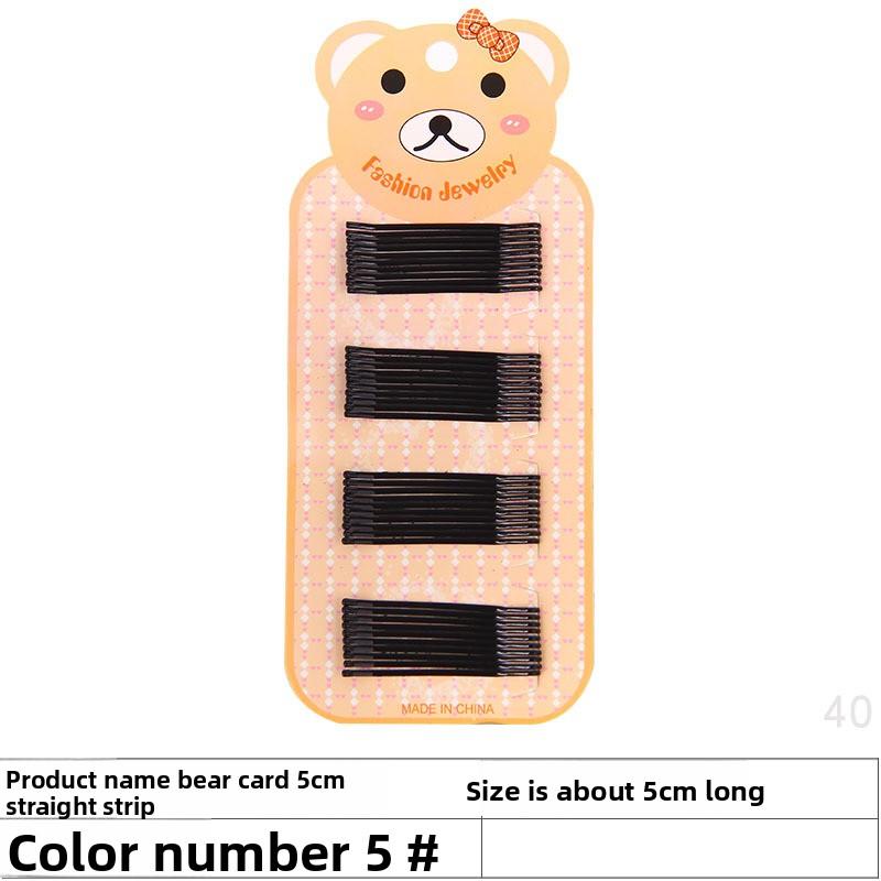 One-piece Hair Clip Set Painted Wave Clip Small Steel Clip Edge Clip Hair Accessory