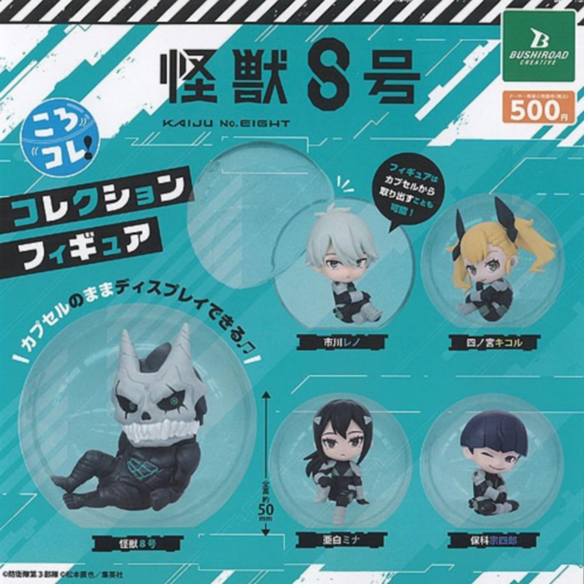 

Bushiroad Kaiju No. 8 KoroColle! Collection Figure x Complete Set of 5, Gachapon Capsule Toy