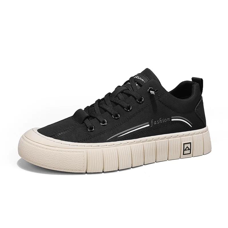 Lightweight Sneakers Man Shoes Spring Autumn 2025 New Casual Men Shoes Fashion Comfortable Non-slip Green Shoes Black Skateboard