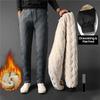 Winter Sweatware Männer Plüsch Dicke Fleece Sweatpant Lammwolle Thermo Hosen Casual Hosen Wasserdicht Winddicht Warme Baumwolle Hosen