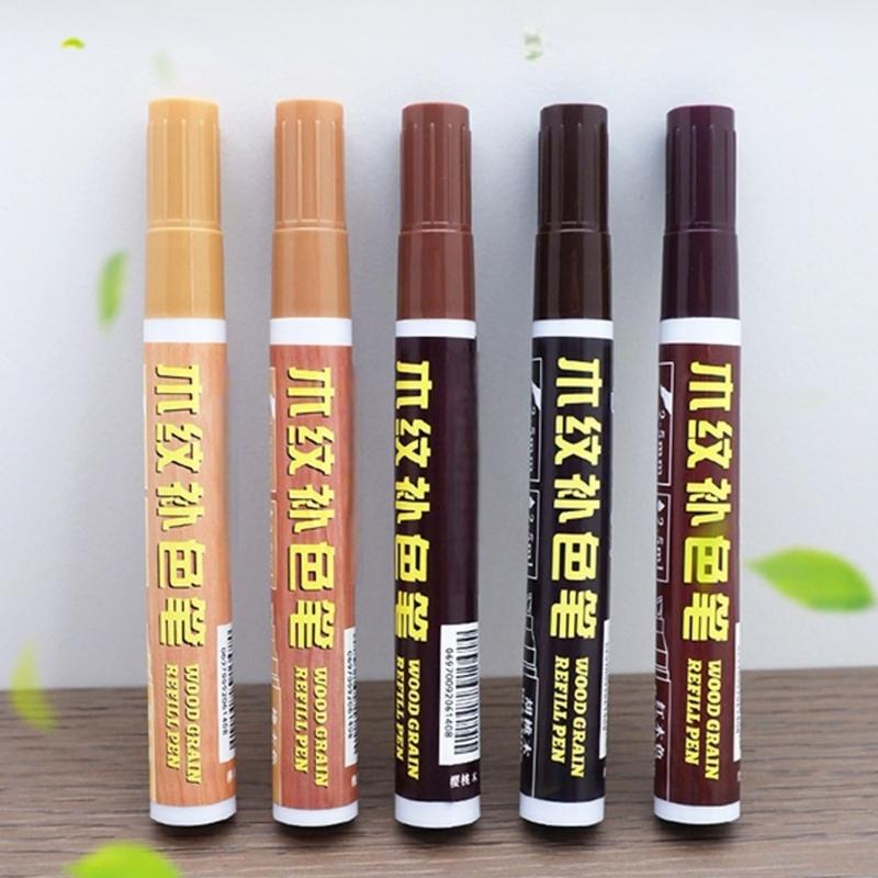 Furniture Repair Pen Wood Markers for Stains, Scratches, Wood Floors, Table and Desk, Wood Scratch Repair Restore Pen