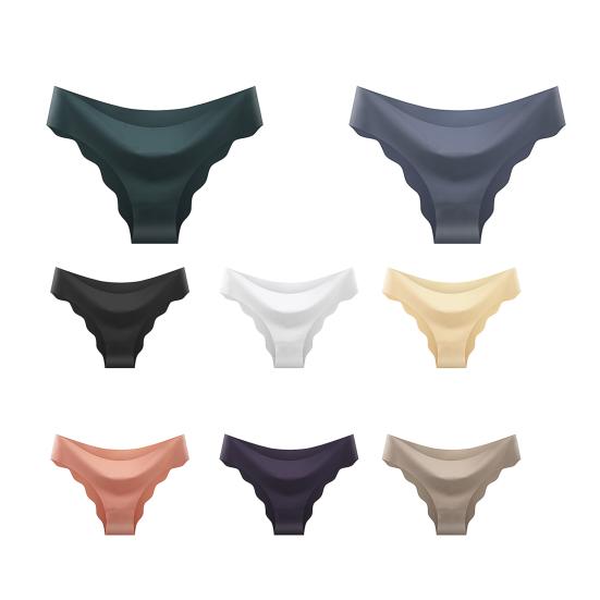 8 Pcs Seamless Underwear for Women No Show Ice Silk