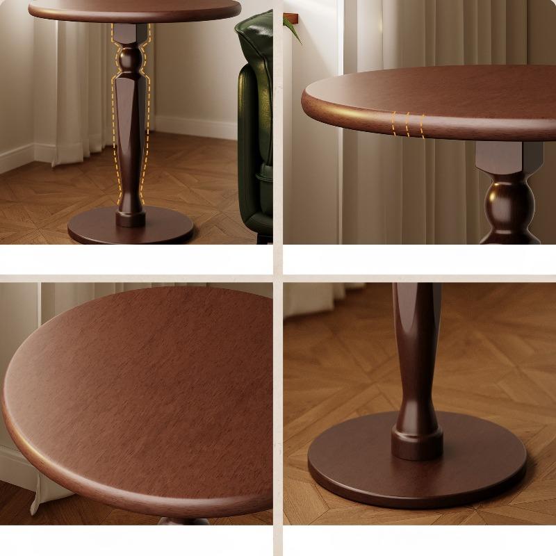 Round Coffee Table Wooden Sofas Side Tables Minimalist Modern Tea Table Luxury Living Room Center Tables Interior Furniture
