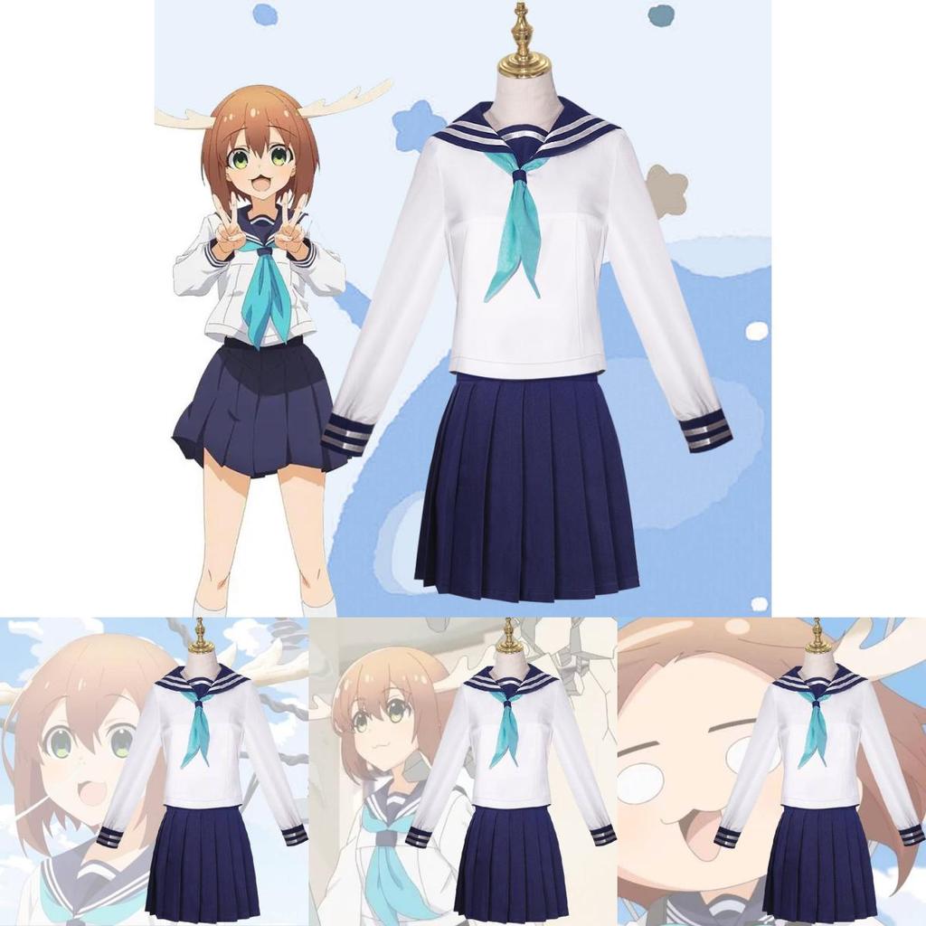 Stylische und entzückende Anime Cosplay Schuluniform aus Polyester-Spandex-Mischung, Mehrere Größenoptionen