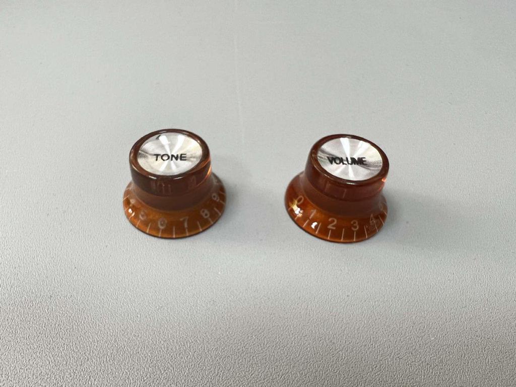 Black Aluminum Skin LP Electric Guitar Volume and Tone Knob Cap