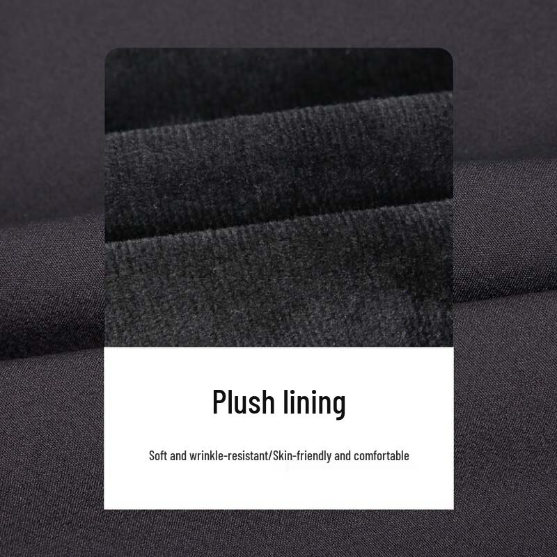 TRIES Men's Fleece-Lined Elastic Waist Casual Pants