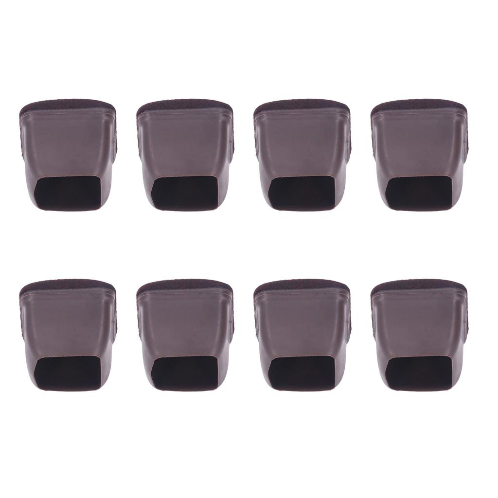 8 buc. Husă picior scaun TPE Protector podea Capace picioare mobilier Set kit pentru masă taburet Maro L