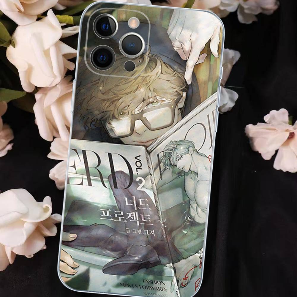 Nerd Project Bl Anime For IPhone 17 16 15 14 13 12 Mini 11 Pro Max Transparent Case