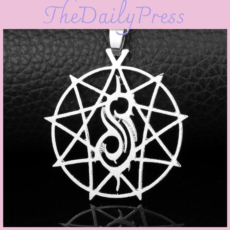 Slipknot Hohlstern Anhängerkette mit Legierungsmaterial für Männer Frauen