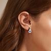 New Small Water Droplets CCB Gold Color Smooth Stud Earrings for Women Punk Geometry Zircon Accessories Girlfriend Gift