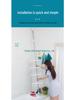 Punch-Free Corner Bathroom Storage Tower: Multi-Functional Floor-to-Ceiling Organizer