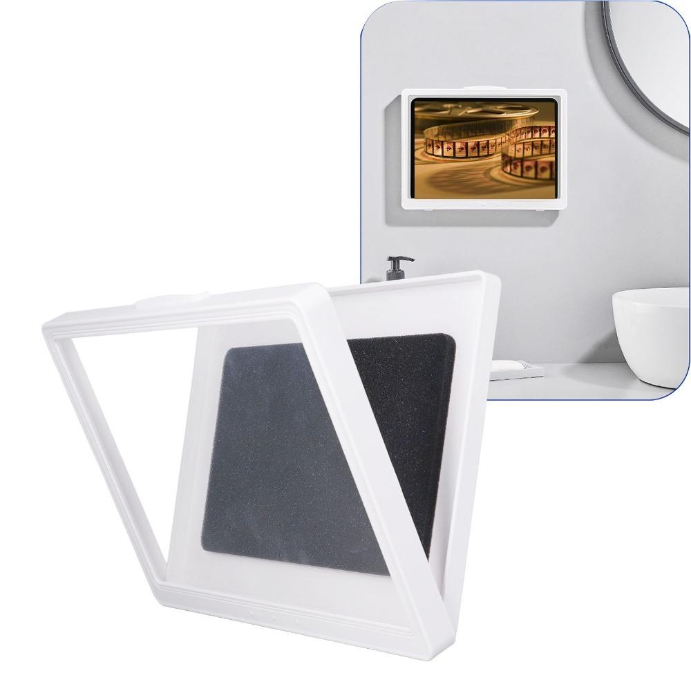 Plastic Tablet Holder Black White Tablet Enclosure Bathroom Tablet Case Shower Bathroom Kitchen