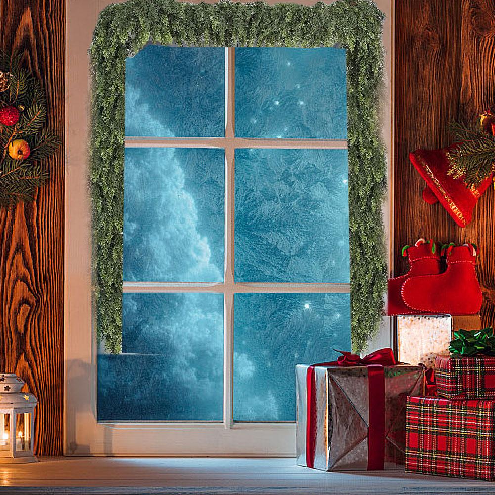 Christmas Soft Rubber Texture PE Pine And Cypress Leaves Decoration Double Christmas Artificial U6L1