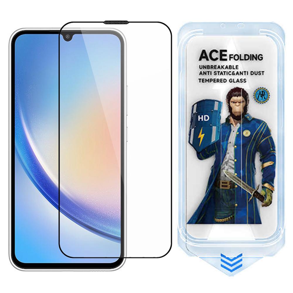 

ESHMILY For Samsung Galaxy A34 5G/M34 5G Screen Protector 2.5D High Aluminium-Silicon Glass Clear Film with Easy Installation Tool Type A