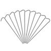 6pcs 10pcs Titanium Tent Pegs Titanium Tent Nails Outdoor Camping Tent Stakes Bend Hook