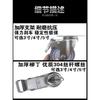 1PCS 5 Inch Heavy Duty 304 Stainless Steel Swivel Casters M12 TPR Rubber Silent Wheels for Utility Carts, Dollies & Industrial