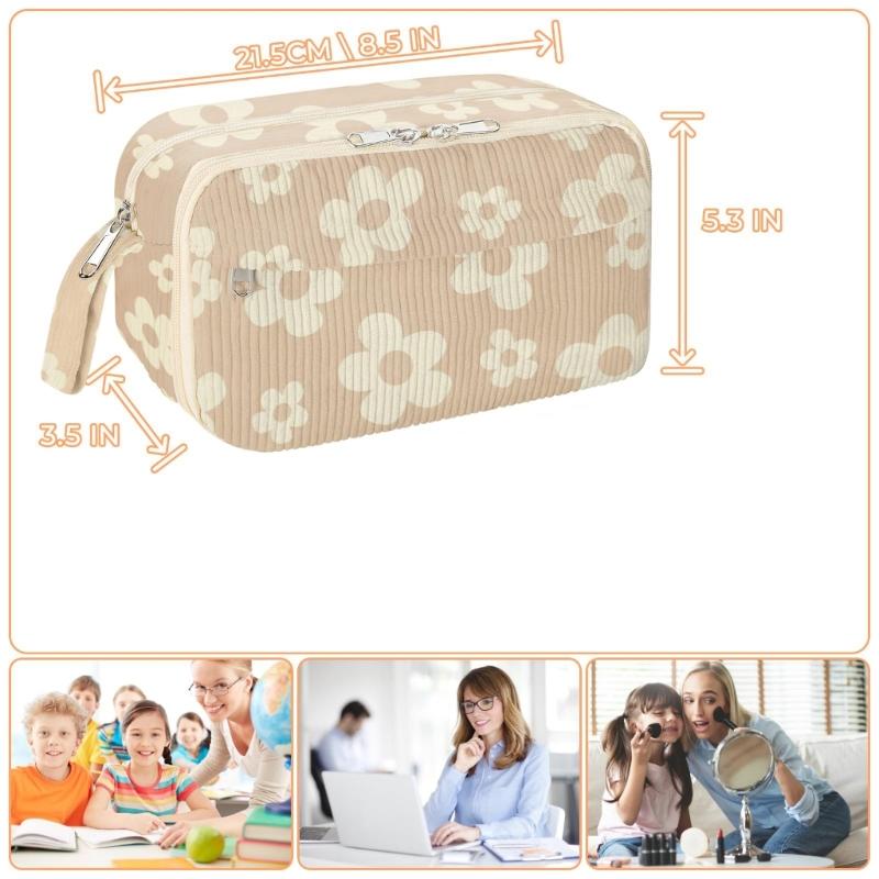 Astuccio Multifunzione Grande Borsa in Tessuto per Matite Multi Scomparti Astucci per Penne Grande Capacità Organizzatore per Penne per Studente