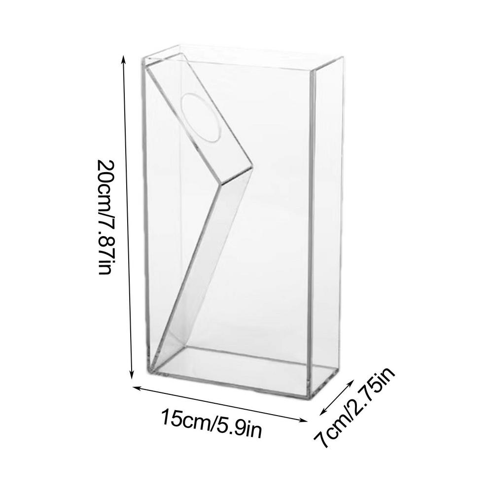 Clear Decorative Vase Floral Container Aesthetic Unique Elegant Shatter-Proof Modern Acrylic Flower Vase For Home Decor