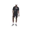 Nike Dri-Fit Patterned Quick-Dry Breathable Knit Crew Neck Short Sleeve T-Shirt Men Tops Black DM5436-010