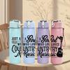 1PC Just A Girl Who Loves Country Music Guitar Print 750ml Color Plastic Sports Water Bottle Leakproof Flip Straw Lid Suitable for Sports Office Use
