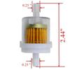 Fuel Filter 40 Mircon 691035 Replaces 493629 for Briggs & Stratton Engines 1/4" Inner Diameter Fuel Line Nipples ATV Motorcycle