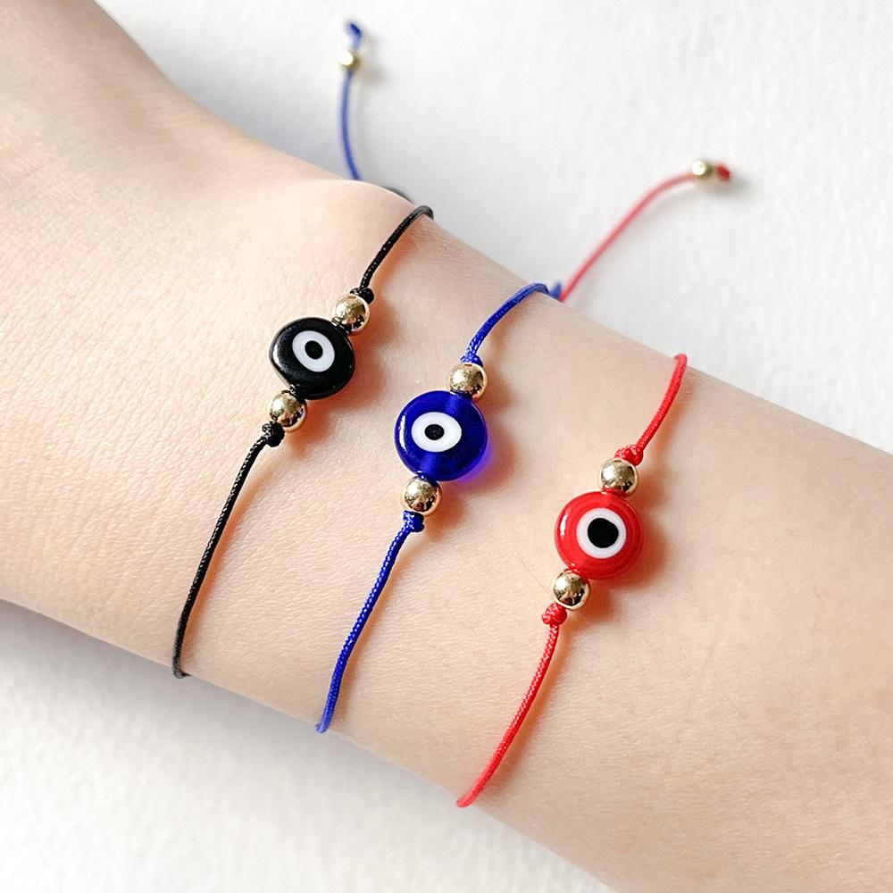 New Red Birth Year Evil Eye Bracelet - Creative Woven Hand Rope for Couples, Men, and Women