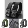Fashionable Alloy Buckle Men's Nylon Woven Waist Belt For Men And Women