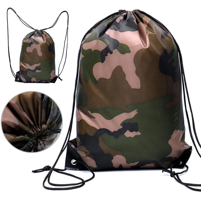 Drawstring Backpack Bag Lightweight Polyester Drawstring Gym Bag for Basketball, Gym, Outdoor Travel, Hiking and Beach