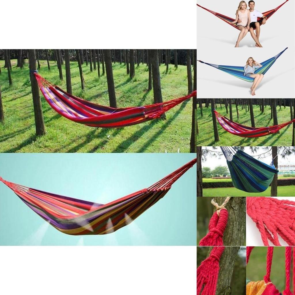 Luxurious Outdoor Portable Hammock For Garden And Camping In Durable Canvas Fabric