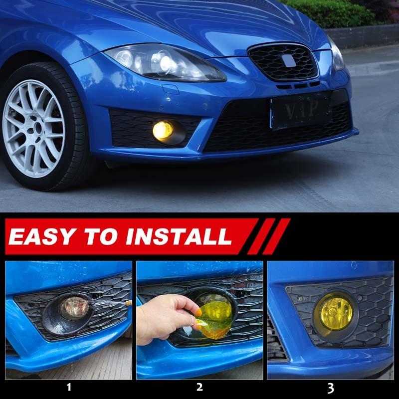 Car Headlight Taillight Front Fog Lights Lamp Film Trim Sticker Protective For SEAT Leon León Mk2 1P 2008-2012 Car Accessories