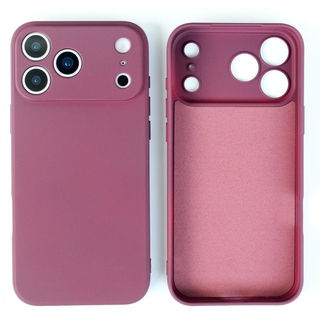 For iPhone 17 Pro Max 17 Pro 17 Air silicone Back cover lens Protection Cover Shockproof Soft Simple Solid Color Phone Case