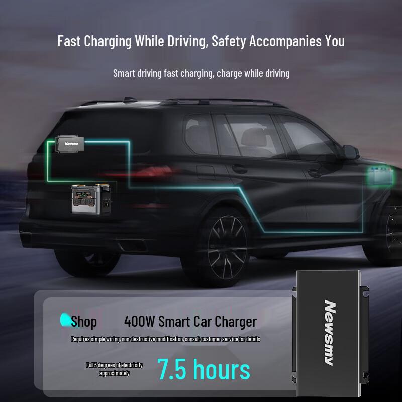 Newsmy Outdoor Portable Power Station & Car Charger