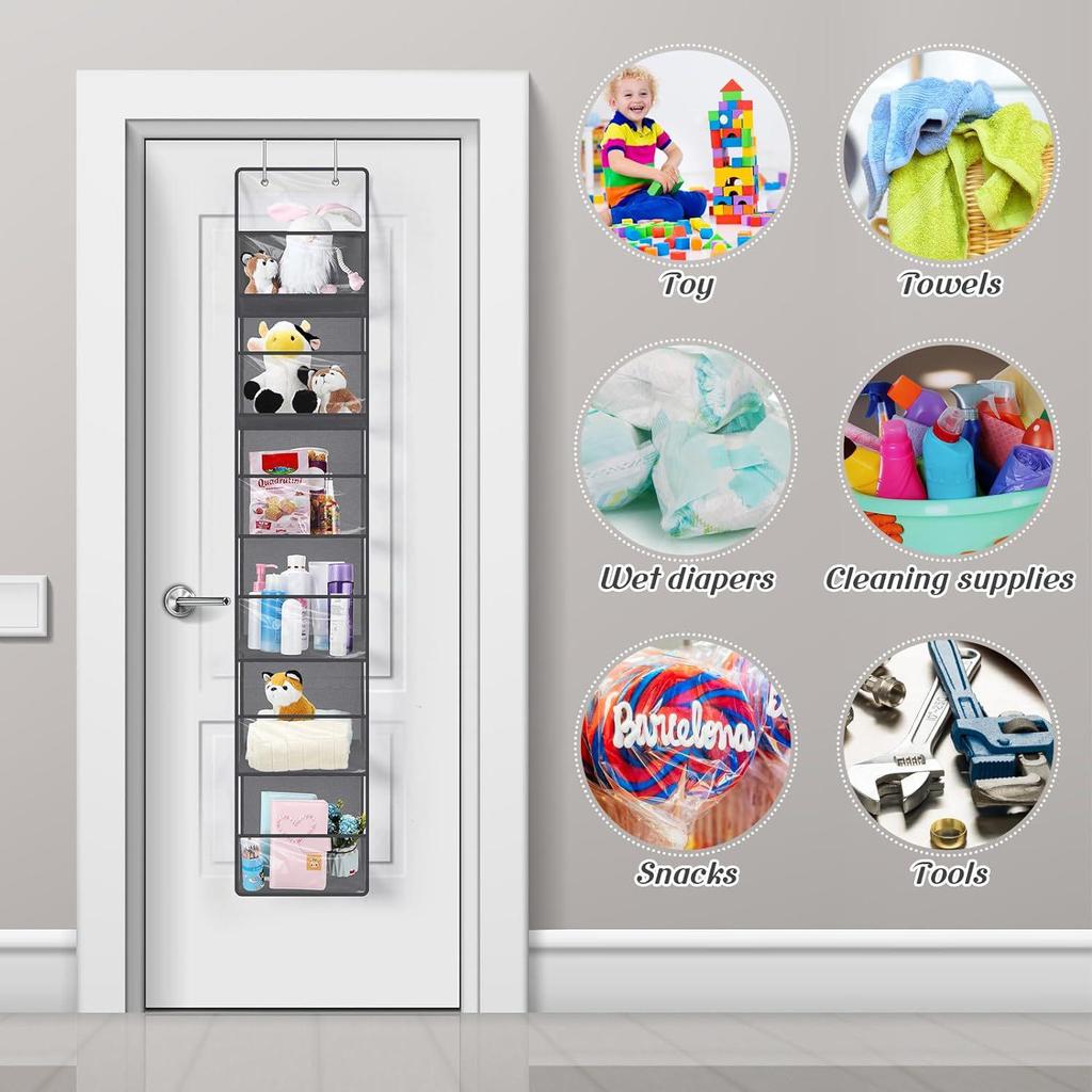 Staubdichter Türhänge-Taschenorganizer für Kleiderschränke – Ideal für Babyartikel, Kosmetika, Spielzeug und Sonstiges